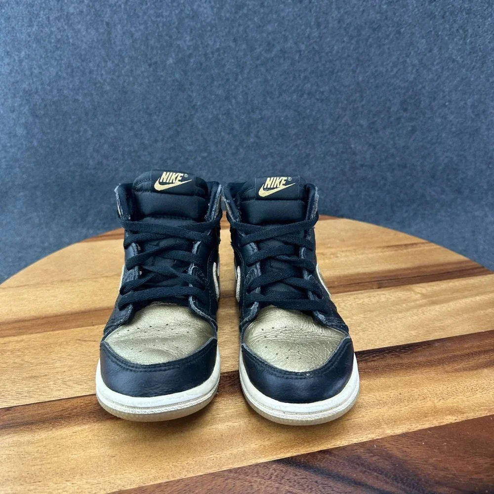 Jordan Air Jordan 1 Retro High OG (TD) Black/Gold Toddler 10C Leather FD1413-071
